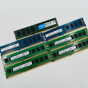 7 Mixed Lot Brands 4GB 1Rx8 pc3-12800u DDR3L 1600 UDIMM Desktop Memory Samsung
